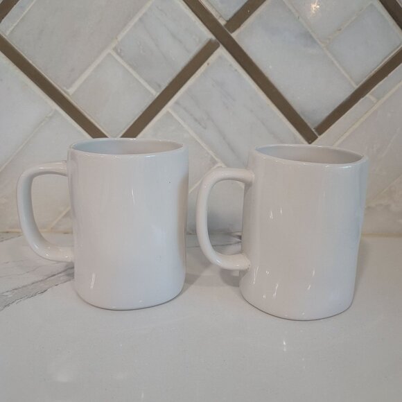 Rae Dunn COCOA mug ceramic Christmas set of 2. hot chocolate coffee tea mug - Picture 4 of 6